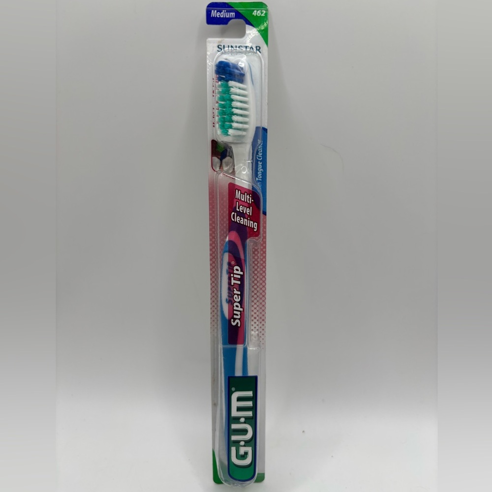 Gum Super Tip Toothbrush 462 Full Head Medium Bristles Sunstar